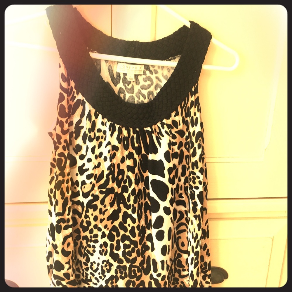 Sleeveless leopard  tank